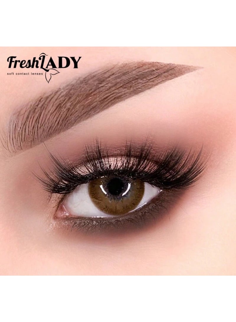 FRESH LADY Soft contact lenses for the eye - latte - Image 1