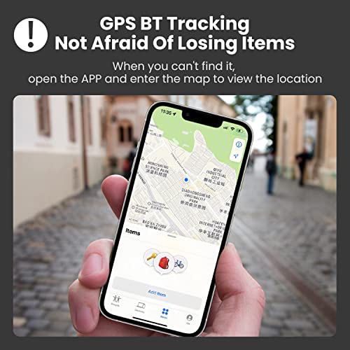 SENCKIT Bluetooth Tracker and Item Locator Key Finder Smart tag Item Finder Works with Apple Find Myonly iOS Compatible1 Year Replaceable Battery Smart Tracker for Keys Bags Wallets Pet White1pack - Image 3