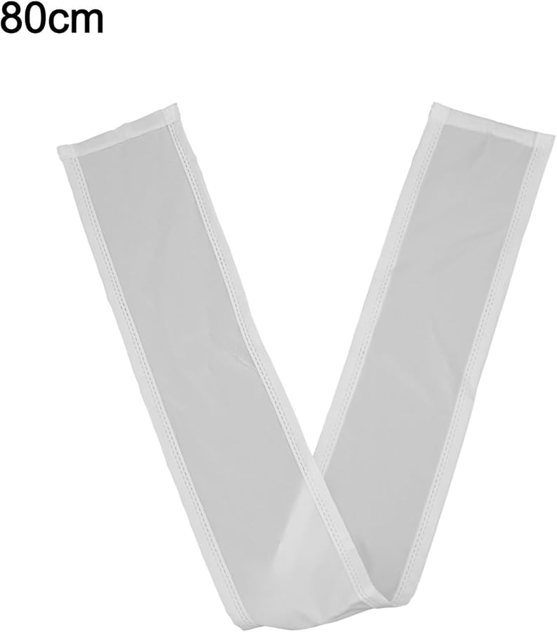 White Fabric Radiator Dust Cover 80cm Magnetic Scratch Resistant Heater Protector - Image 5