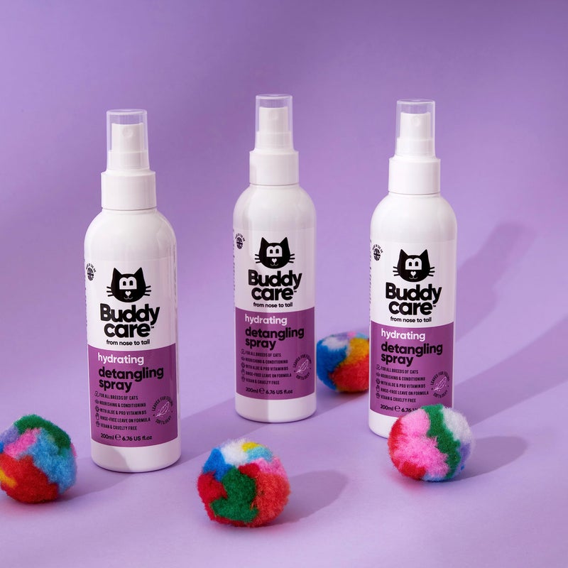 Buddycare Detangling Spray for Cats - Effective Cat Matted Fur Remover and Detangle Spray to Promote a Healthy Coat, Easily Removes Matted Hair for a Smooth and Shiny Coat - Image 3