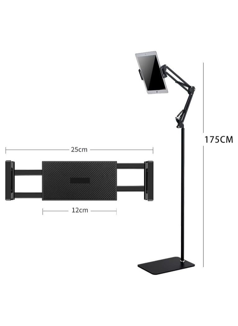 YQbest Tablet Floor Stand, Height Adjustable ipad Floor Stand Compatible with iPhone iPad Pro Air Mini, Samsung Tab, Kindle, E-Readers or Other 4~12.9 Inches Devices  - Image 5