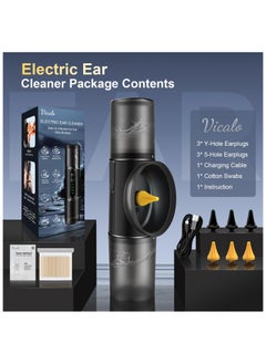 Vicalo Vicalo Electric Ear Cleaner - IPX7 Waterproof | USB-C Charging | 4 Cleaning Modes | Auto Drain | For Adults & Kids  - Image 4