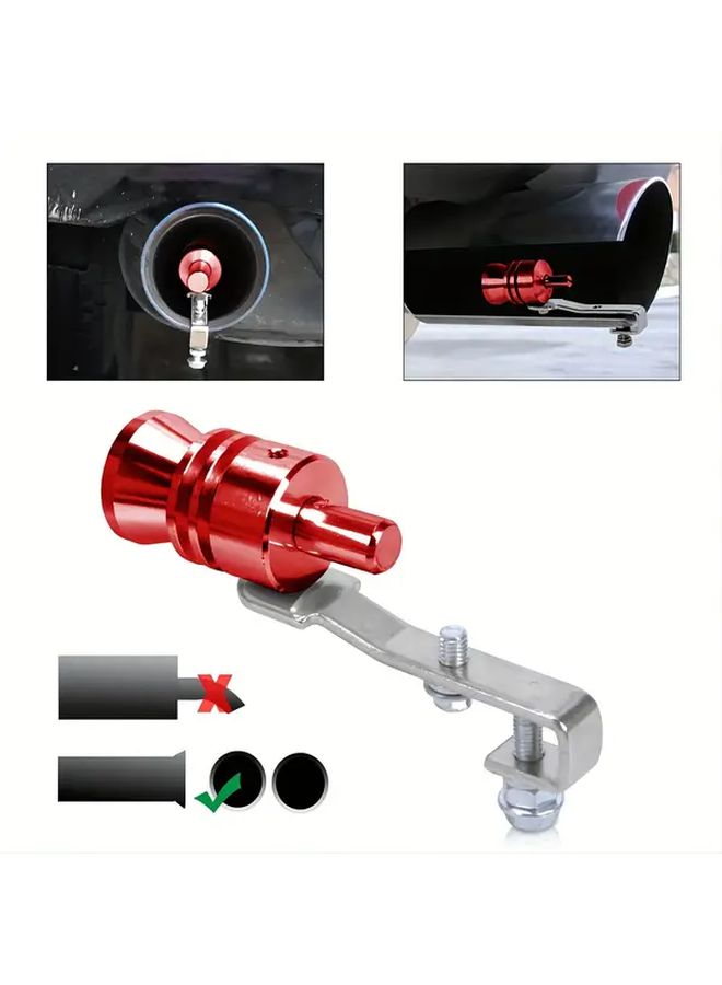 1 Pack Universal Motorcycle Car Modified Tail Exhaust Pipe Turbine Whistle Simulator Gold M Colors Optional Wheel Sound Muffler - Image 3
