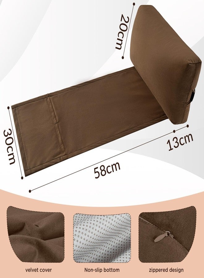 SofGlowly Head Recliner Pillow Adjustable Shredded Memory Foam Headrest Pillows for Recliner Chairs,Non-Slip Velvet Cushion for Pain Relief Neck Support Pillow for Travel Home Sofa Armchair with Zipper Cover - Image 3