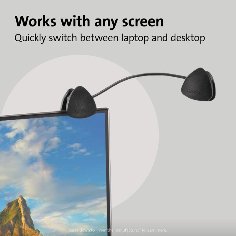 Kensington Document Holder for Typing for Laptops and Monitors, Flex Clip Copyholder, Typing Stand Document Holder, Office Paper Clip Holder, Compact Paper Holder Stand, Black 9-3/4" Wide K62081BF - Image 5