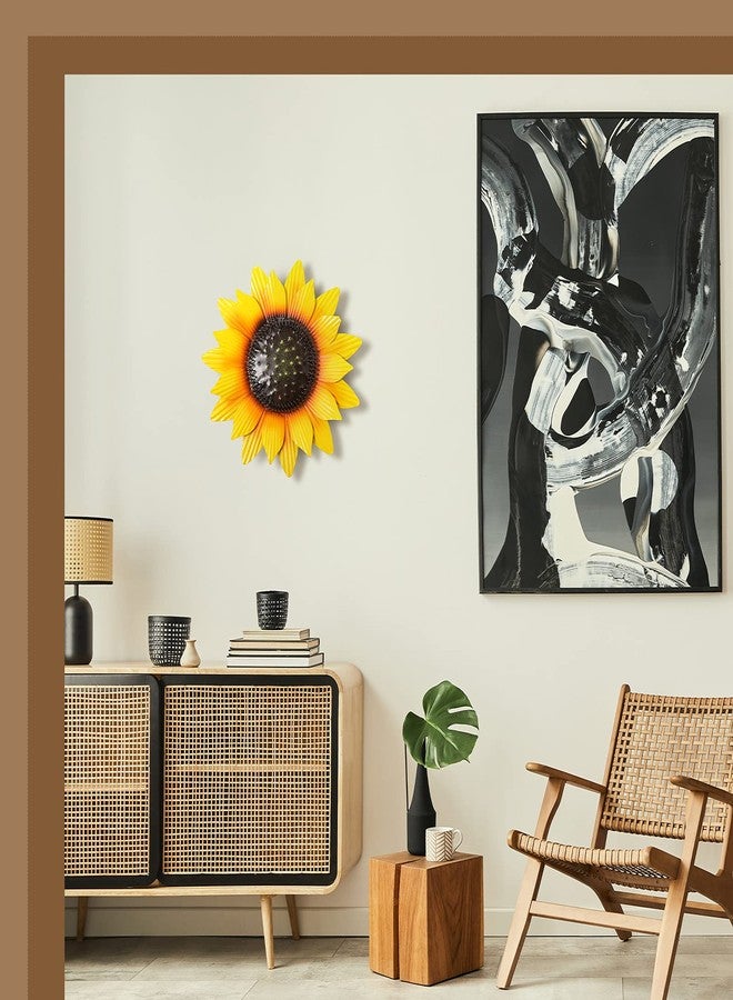 Hotop 12 Inch Metal Flower Wall Decor Large Flower Fall Outdoor Decorations Layered Floral Hanging for Bathroom Lawn Courtyard Halloween Decor Lovely Style - Image 5