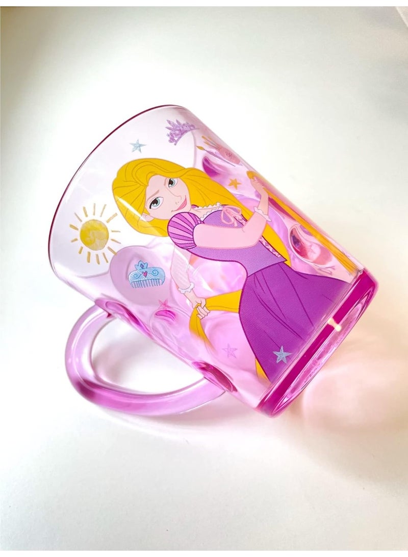 ديزني كأس رابونزل برينسيس للأطفال | كوب شرب بلاستيكي وردي للأطفال | كوب متين خالٍ من مادة BPA للفتيات | تصميم حكاية ديزني الخيالية اللطيفة - Image 3