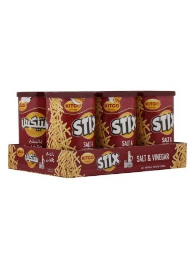 Stix All Natural Potato Sticks - Salt & Vinegar - 40g x6