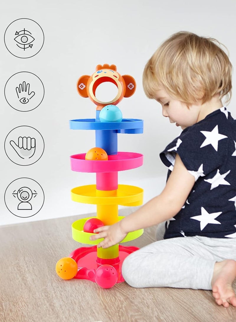 Roll Ball Multicolored Durable And Sturdy For Long Term Use Kids Toy 18x18x41cm  - Image 2