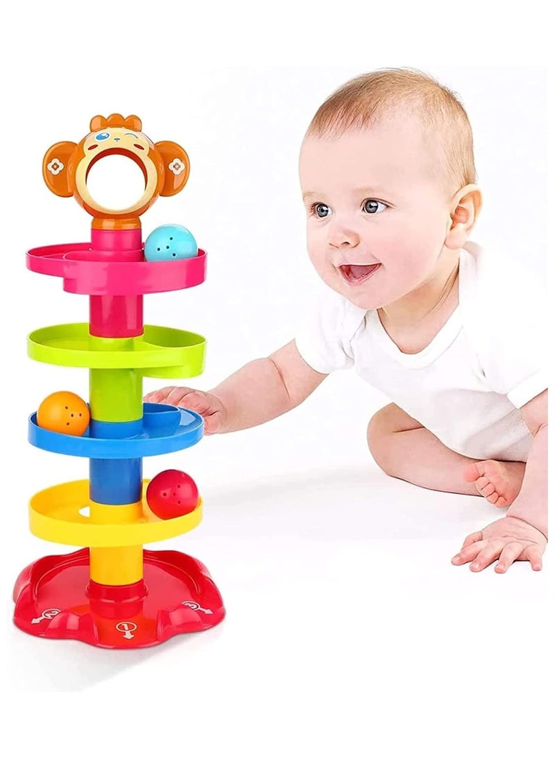 Roll Ball Multicolored Durable And Sturdy For Long Term Use Kids Toy 18x18x41cm  - Image 1