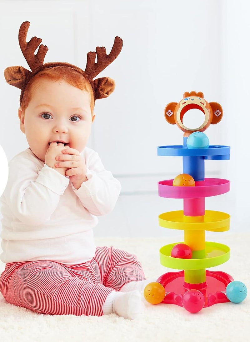 Roll Ball Multicolored Durable And Sturdy For Long Term Use Kids Toy 18x18x41cm  - Image 4