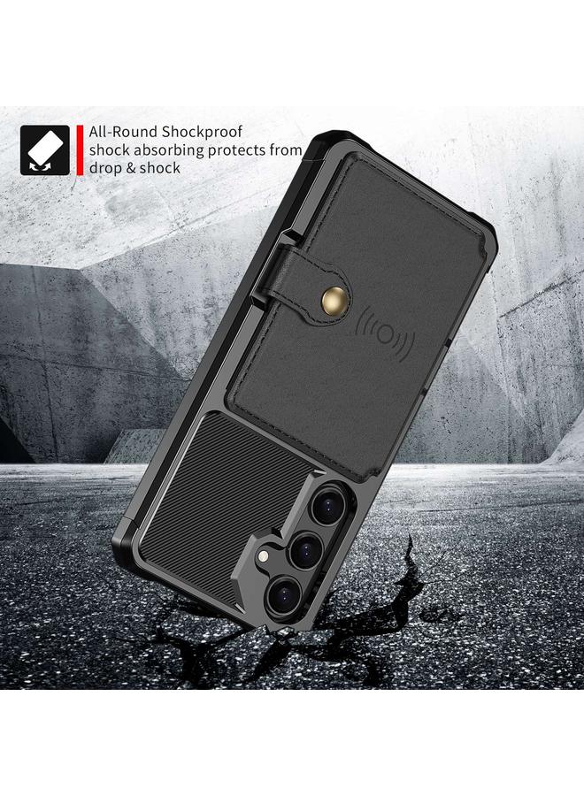 S-TOP Case For Samsung Galaxy A55 5G Magnetic Wallet Card Bag Leather Phone Case - Image 4