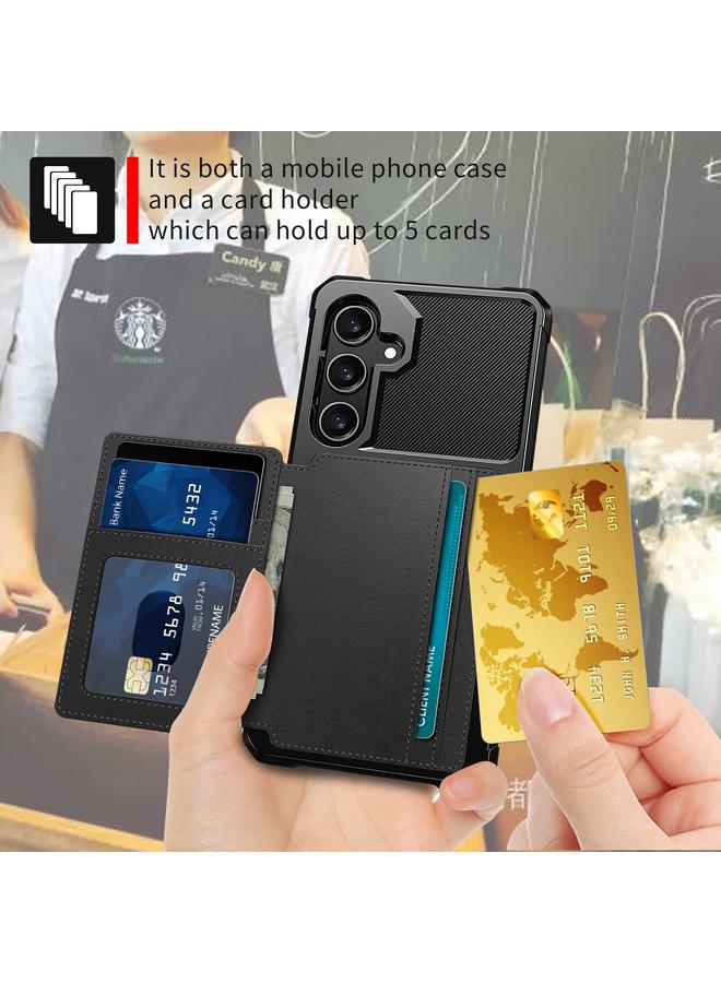 S-TOP Case For Samsung Galaxy A55 5G Magnetic Wallet Card Bag Leather Phone Case - Image 5