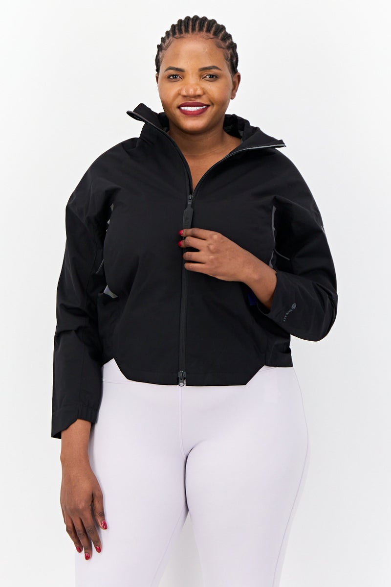 Adidas Women Sportswear Fit Long Sleeve Outdoor Jacket, Black - Image 1