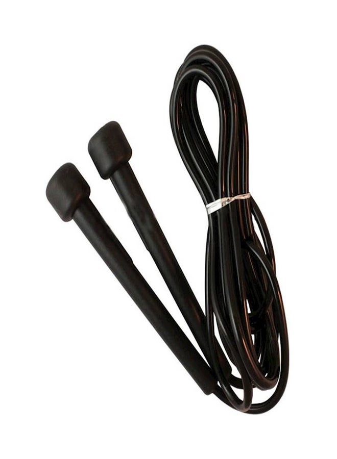 Generic 2.7m Plastic Skipping Fitness Gym Boxing Jumping Speed Sports Crossfit Rope Black - Image 1