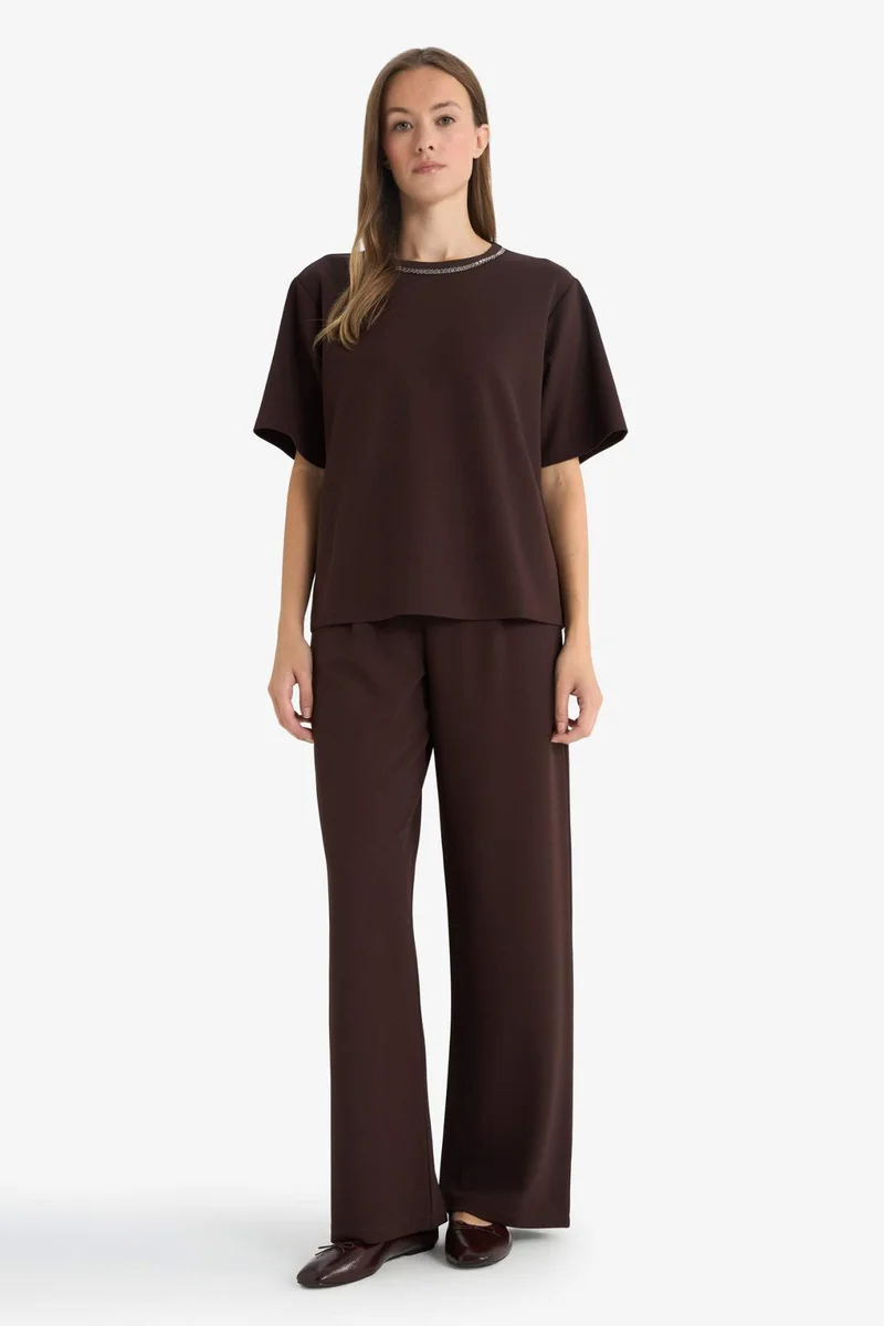 DeFacto Straight Fit Trousers