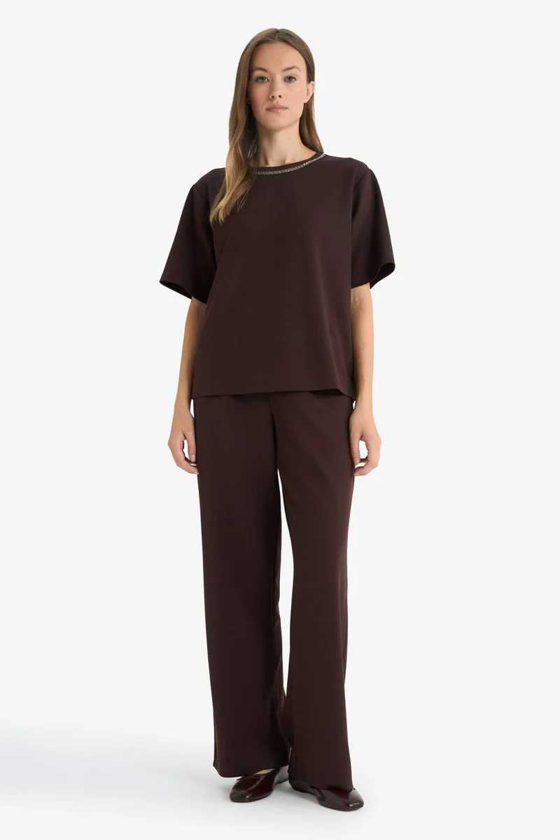 DeFacto Straight Fit Trousers