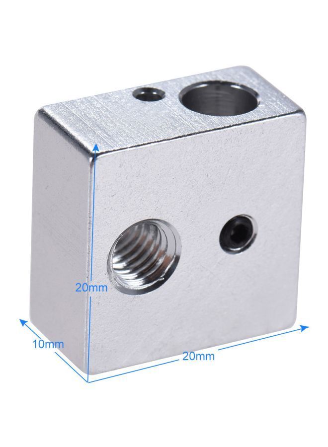 NIBEMINENT 10-Piece Aluminum Heater Block For 3D Printer Silver  - Image 2