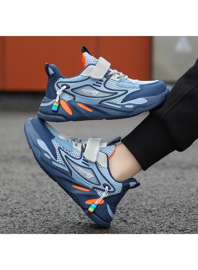 NIBEMINENT أحذية رياضية للأطفال مضادة للانزلاق خفيفة الوزن للركض والمشي لمسافات طويلة - Image 1