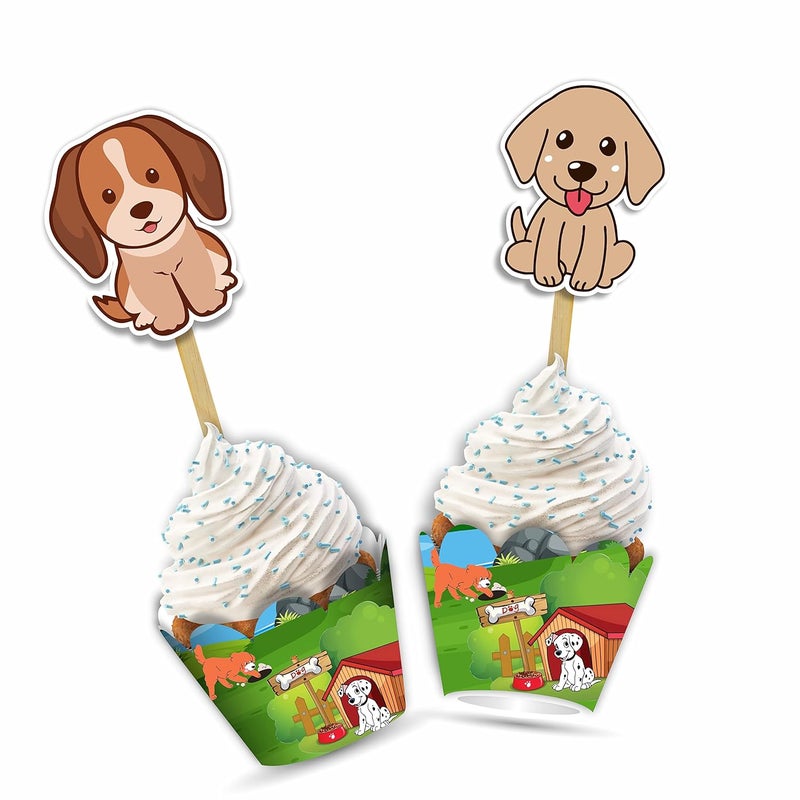 Seyal Pupy Dog Cupcake Wrapper - Image 1