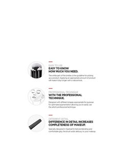JUNG SAEM MOOL [JUNGSAEMMOOL OFFICIAL] Masterclass Contour Brush | Makeup Artist Brand | Synthetic Fanned makeup Brush | Flawless Sculpting  - Image 4
