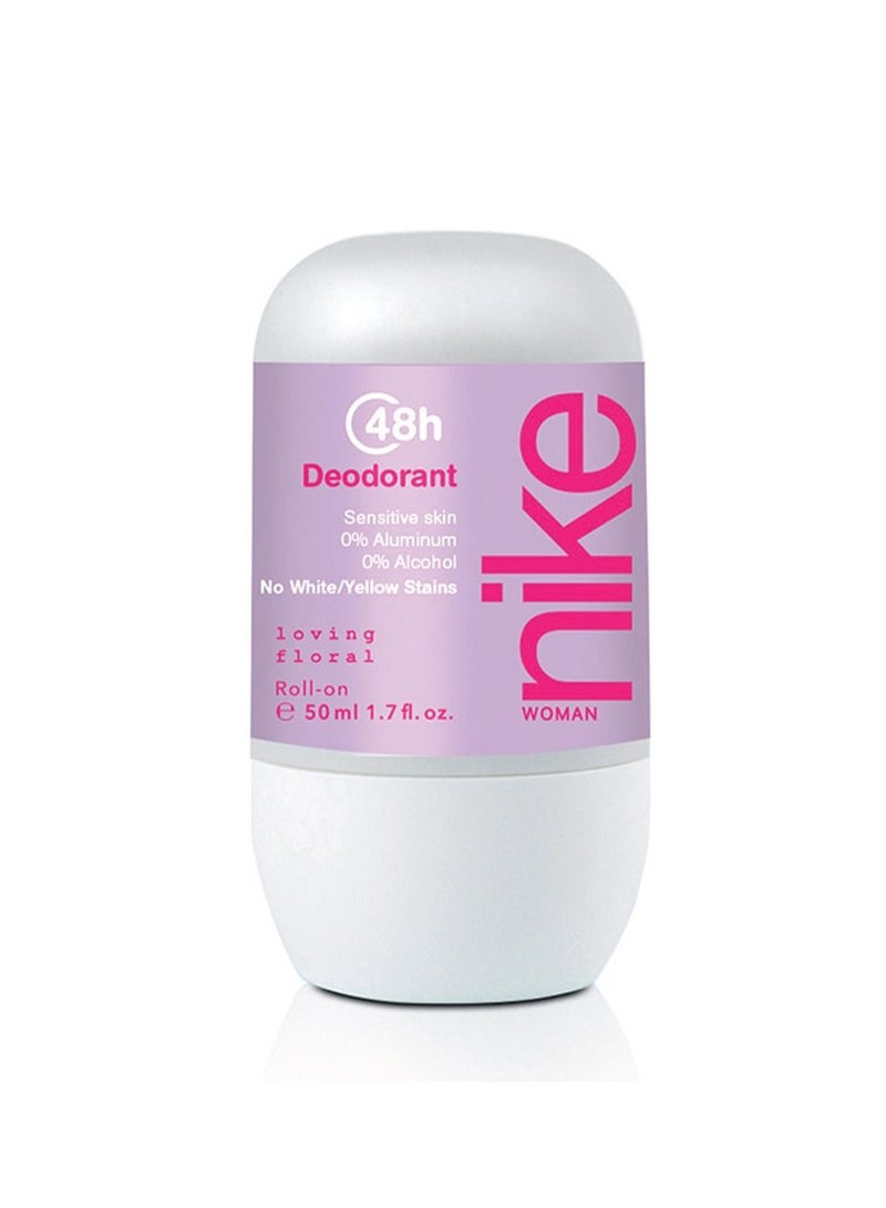 Nike Nike Loving Floral Woman Deo Roll-on 50ml  - Image 1
