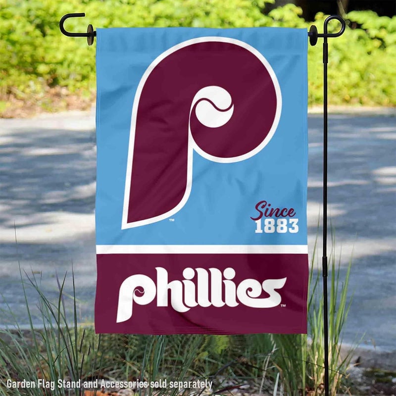 WinCraft Philadelphia Phillies Retro Vintage Throwback Double Sided Garden Flag - Image 2