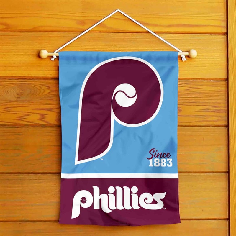 WinCraft Philadelphia Phillies Retro Vintage Throwback Double Sided Garden Flag - Image 4