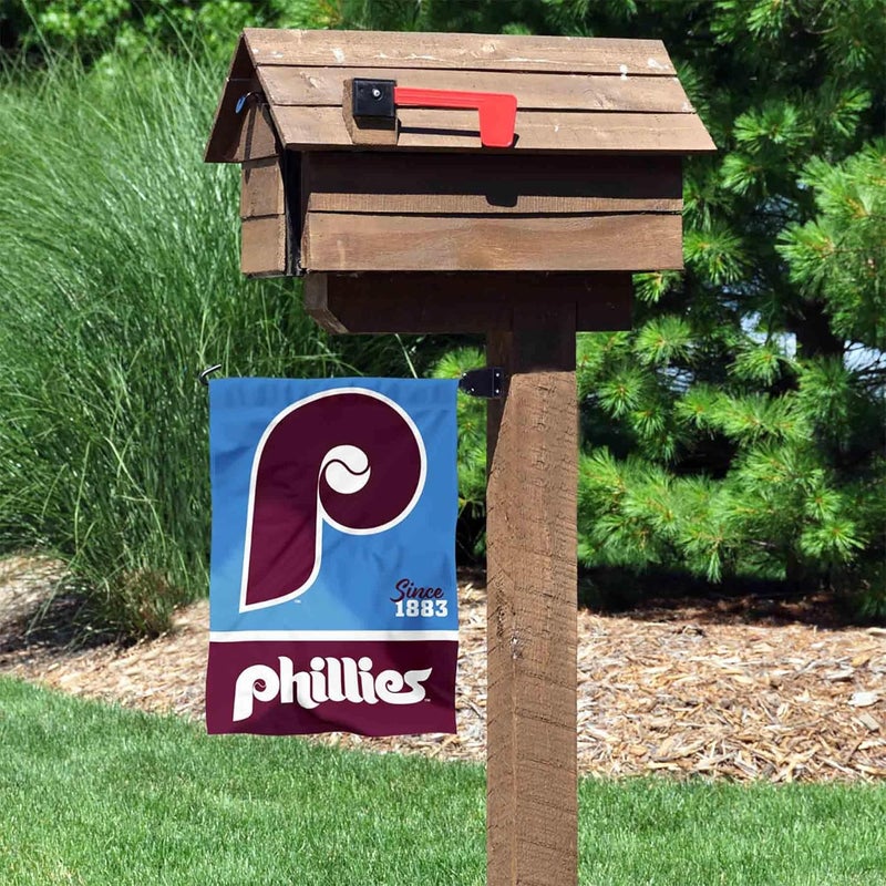 WinCraft Philadelphia Phillies Retro Vintage Throwback Double Sided Garden Flag - Image 3
