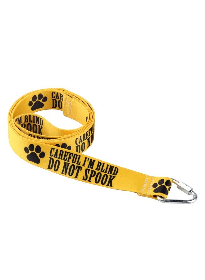 BLUPARK Visual Impairment Dog Leash Careful I'm Blind Do Not Spook Dog Leash Walking Training Dog Leashes Dog Owner Pet Lover Gift (Careful I'm Blind-YE) - Image 3