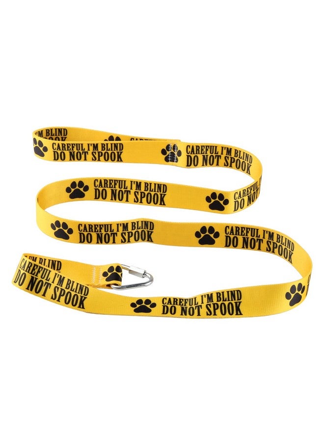 BLUPARK Visual Impairment Dog Leash Careful I'm Blind Do Not Spook Dog Leash Walking Training Dog Leashes Dog Owner Pet Lover Gift (Careful I'm Blind-YE) - Image 1
