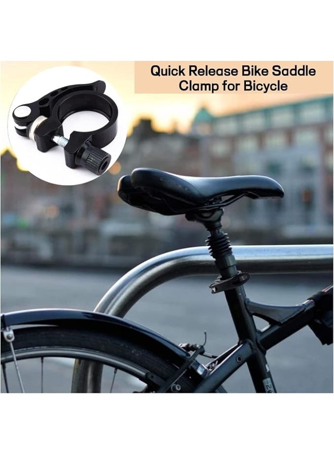 Quick-Release Bicycle Seatpost Clamp – Seat Locking Clamp (Blue) - Image 4