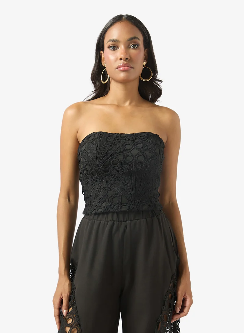 Soleira  Bandeau Top & Lace Pant Set for Women | Best Price UAE