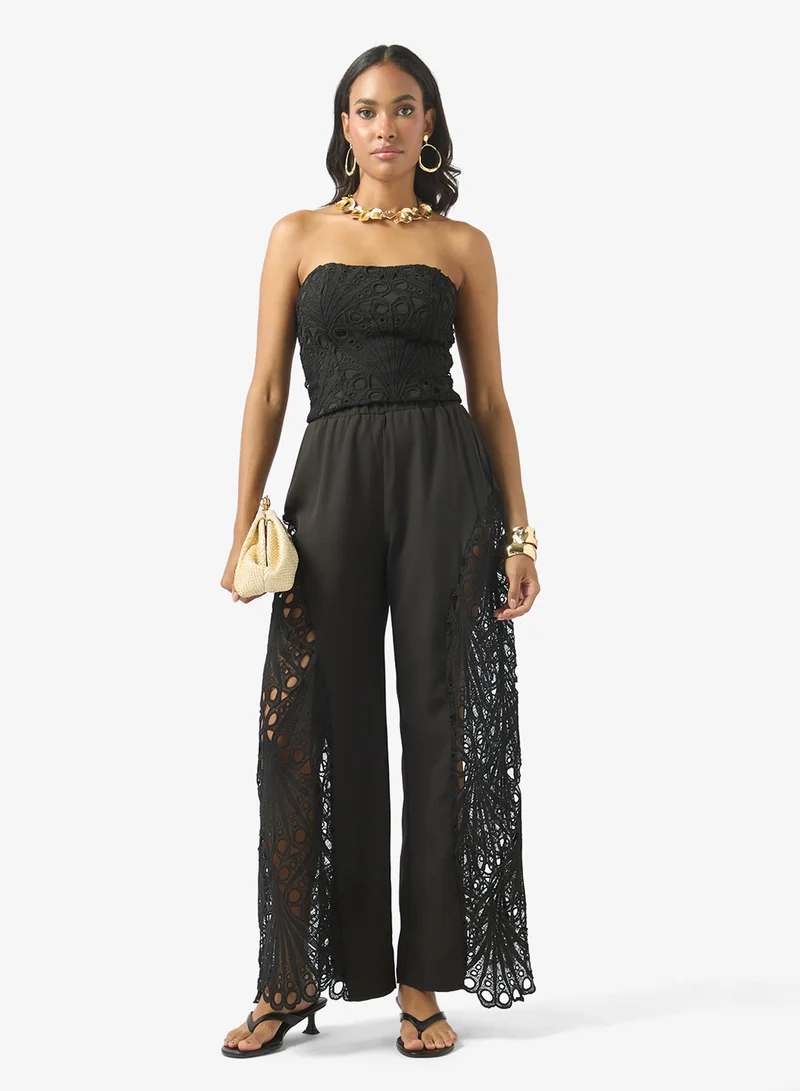 Soleira  Bandeau Top & Lace Pant Set for Women | Best Price UAE