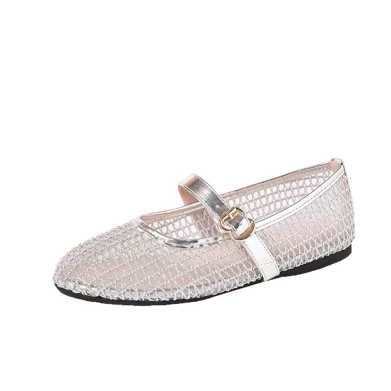 Women's Hollow-out Mary Jane Flat Shoes - Image 5