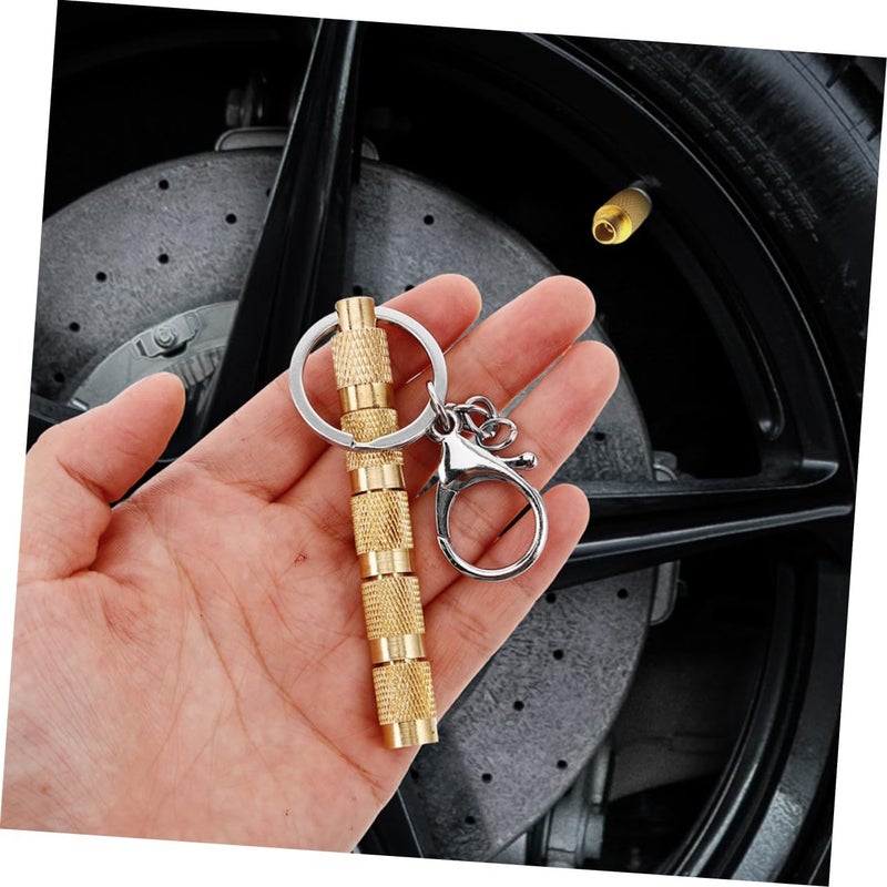 مجموعة أدوات تفريغ ضغط الإطارات النحاسية من Garneck (قطعتان) - صمام تفريغ سريع للسيارات وسيارات الدفع الرباعي والمركبات على الطرق الوعرة - أداة تفريغ إطارات متي��ة لصيانة المركبات في حالات الطوارئ - Image 4