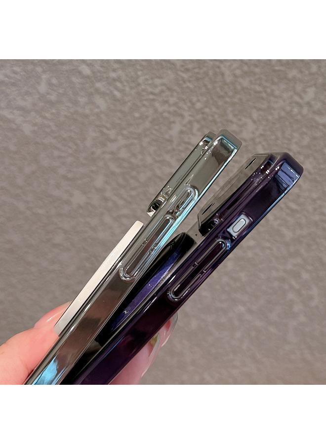 S-TOP Case For iPhone 13 Pro Electroplated Large Window Bracket PC Phone Case - Image 4