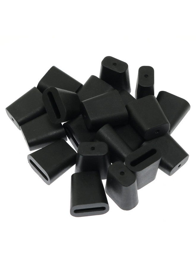 ماكسمورال مجموعة من 20 قطعة من أقدام المطاط الصلب من Maxmoral لحماية شبكة الحوض من الأسلاك المطاطية السوداء لحماية الحوض للمنزل ورف حوض المطبخ - Image 4