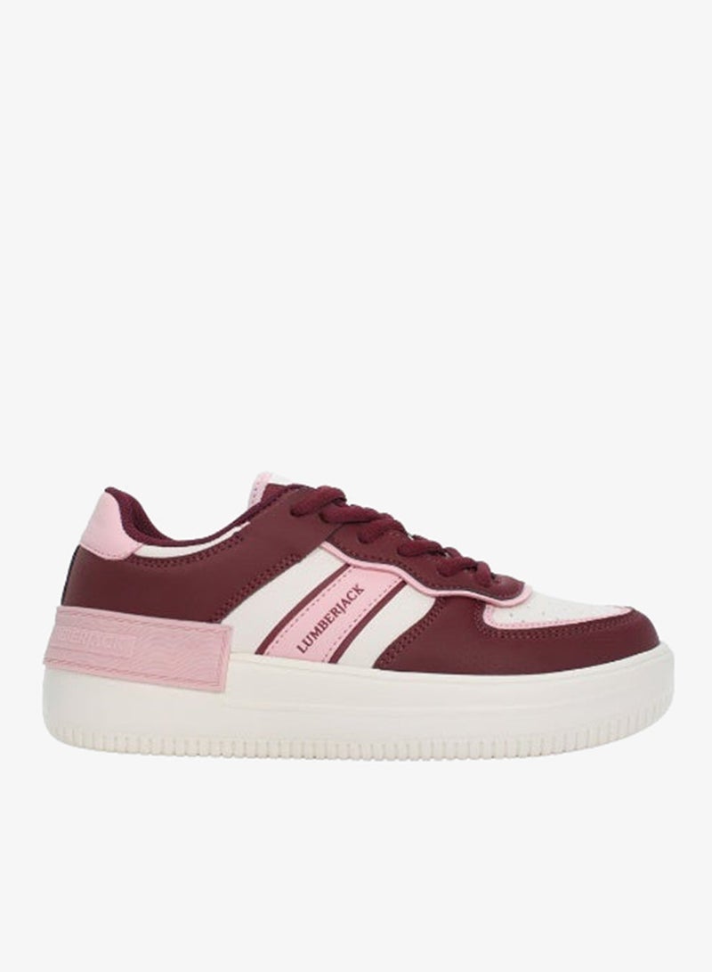 Lumberjack Women’s Panelled Lace‑Up Sneaker – Trendy Low‑Top Casual Shoe with Cushioned Sole & Durable Synthetic Upper - Image 2