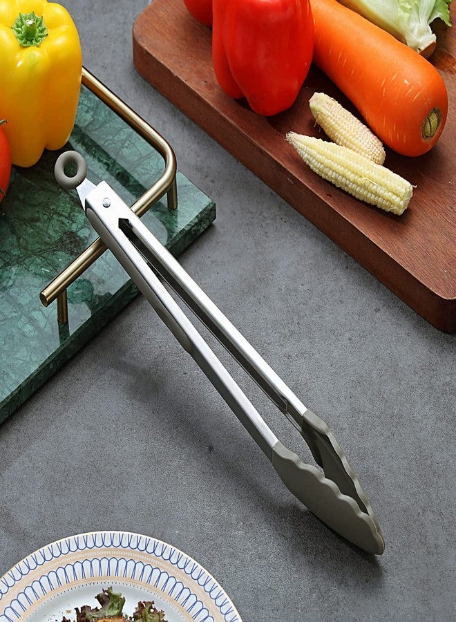 Berglander Cooking Tongs Heavy Duty Food Tongs For Cooking With Silicone Tips, Kitchen Tongs, Grill Tongs, Dishwasher Safe, Easy to Clean - Image 3