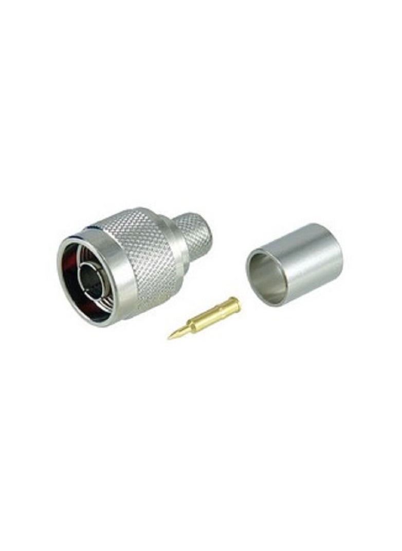 L-com Type N Male Crimp for RG8, 400-Series Cable  - Image 2
