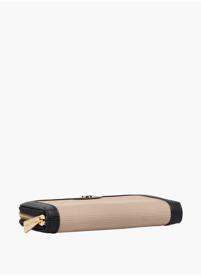 Flora Bella By Shoexpress Monogram Print Zip Around Wallet  - Image 5