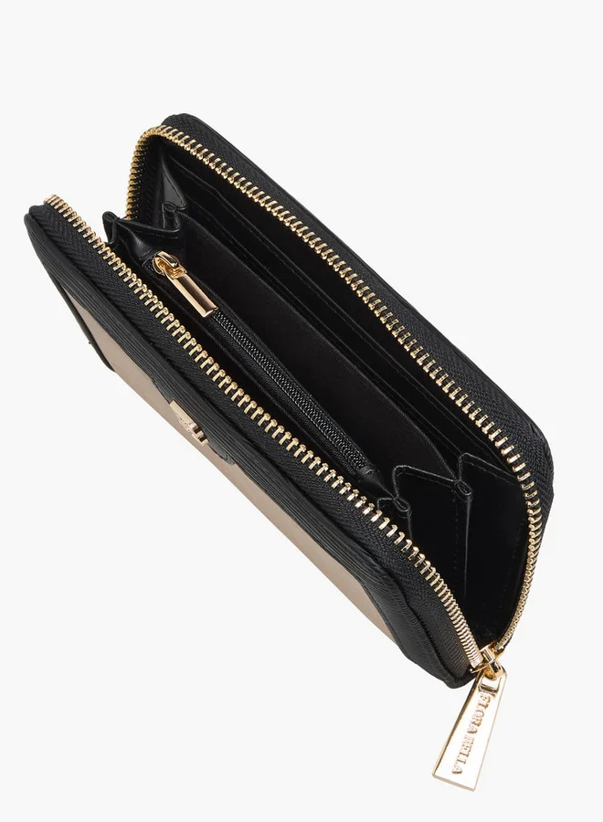 Flora Bella By Shoexpress Monogram Print Zip Around Wallet
