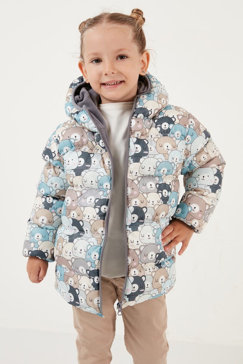 Extra Padded Soft Fleece Hooded Puffer Coat Unisex Children'S COAT 5763008