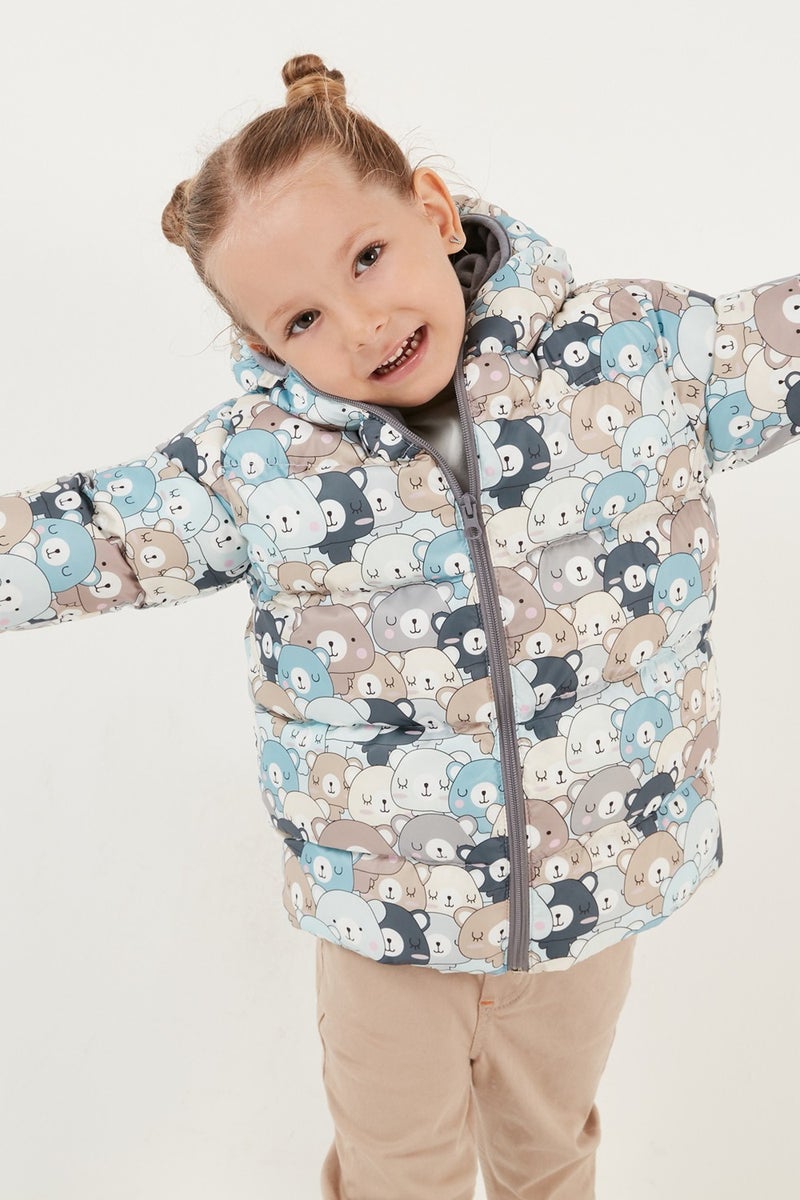 Extra Padded Soft Fleece Hooded Puffer Coat Unisex Children'S COAT 5763008