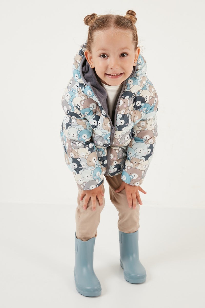 Extra Padded Soft Fleece Hooded Puffer Coat Unisex Children'S COAT 5763008