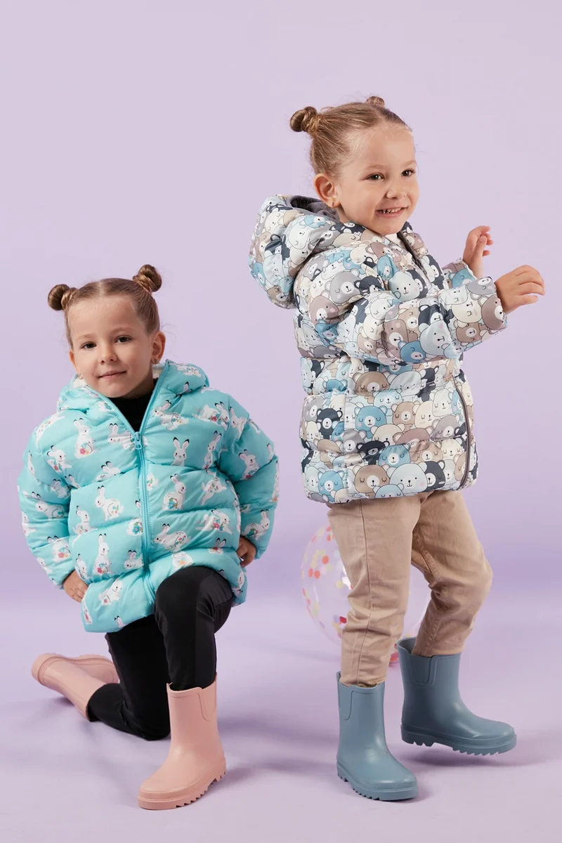Lela Extra Padded Soft Fleece Hooded Puffer Coat Unisex Children'S COAT 5763008