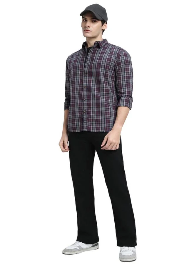 دينيس لينغو قميص كاجوال بأكمام طويلة كاروهات من دينيس لينجو