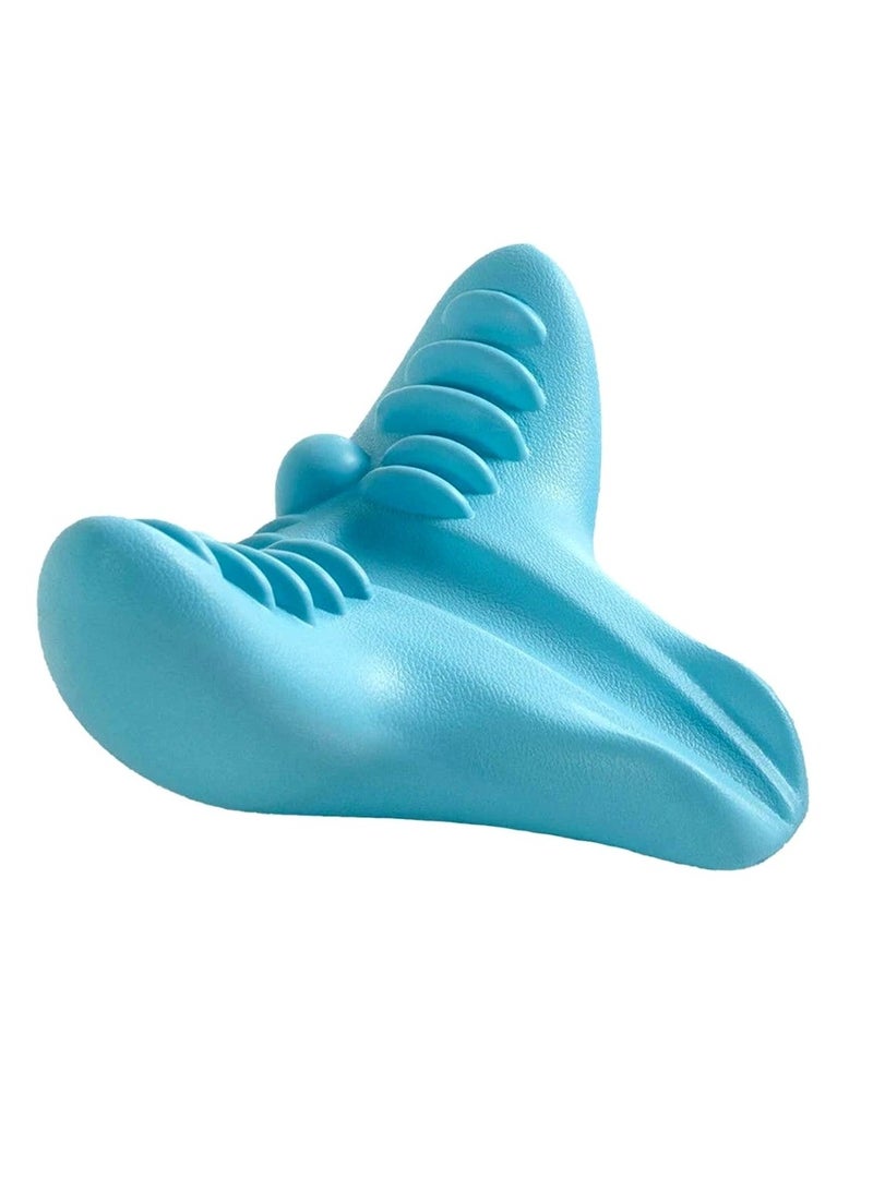 AROAQ Neck And Shoulder Relaxer, Portable Cervical Spine Massager, Safe And Comfortable Chiropractic Pillow, Cervical Traction Device For Pain Relief And Cervical Spine Alignment  - Image 1