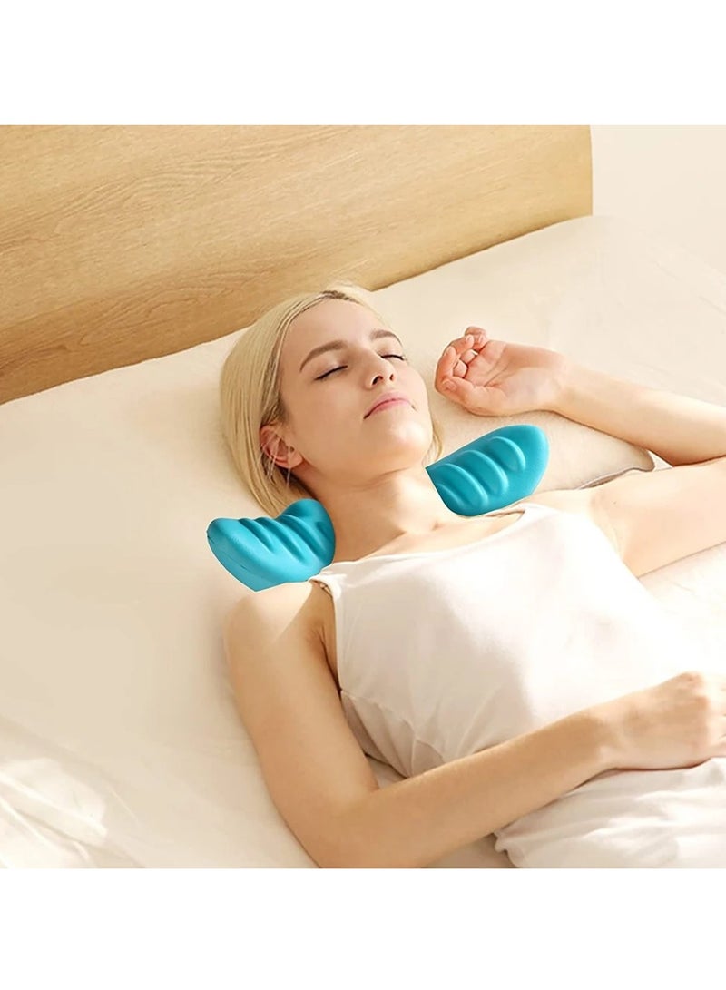 AROAQ Neck And Shoulder Relaxer, Portable Cervical Spine Massager, Safe And Comfortable Chiropractic Pillow, Cervical Traction Device For Pain Relief And Cervical Spine Alignment  - Image 4